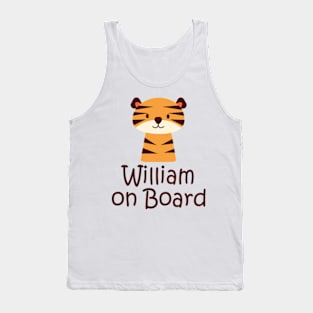 William on Board sticker Tank Top